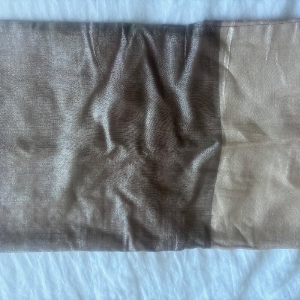 West Elm 100% Silk Pillow Cover, pink/mauve/tan